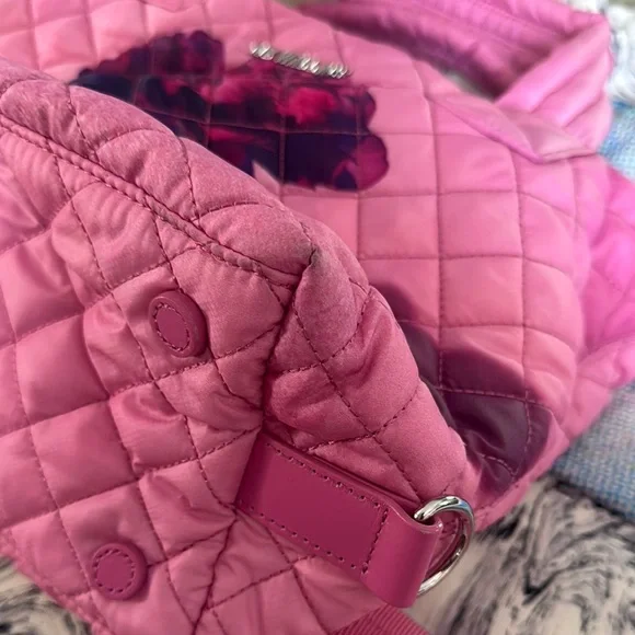 MZ Wallace Pink Quilted Crossbody Bag - Picture 7 of 16
